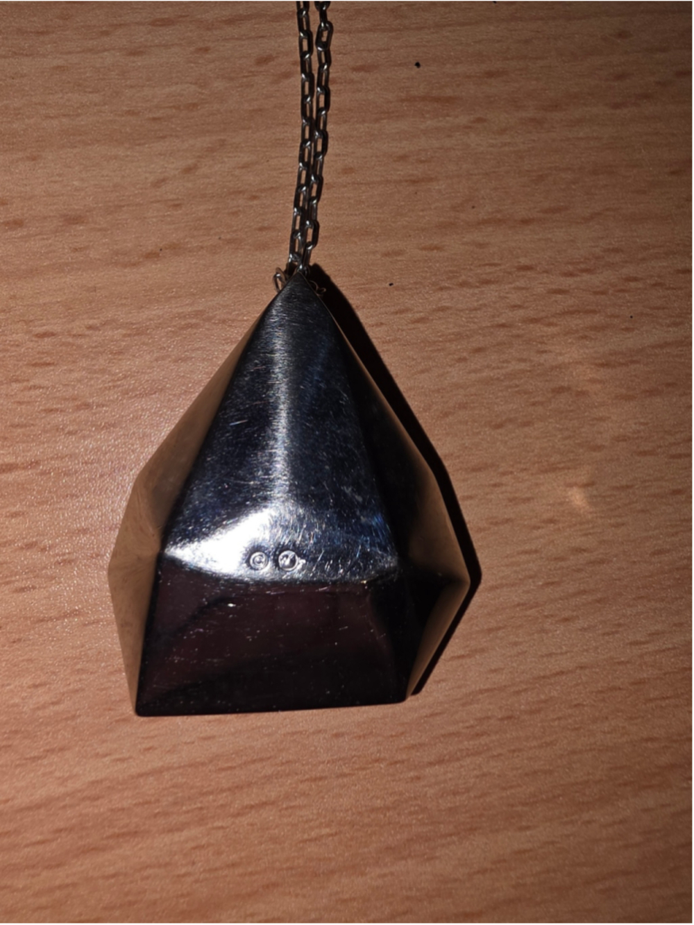 Swarovski 5159047 Architectural Amethyst Crystal Pendant Necklace Signed